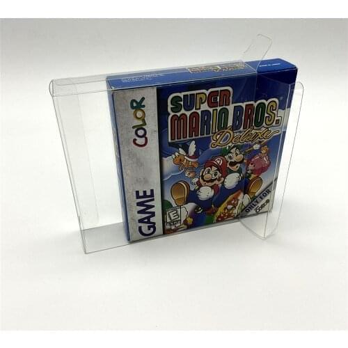 10 pcs a lot Transparent Collection box display box storage box for Gameboy for GBA /GBASP/GB/GBC European and American version