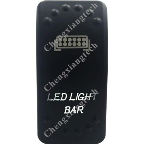 12v/24v Waterproof IP66 Car Boat White Led Light 3 Pin SPST On Off LED LIGHT BAR Rocker Switch Replace for Carling ARB STYLE