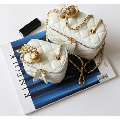 OUSSON 2021 New Design Small Square Leather Bag Exquisite Female Retro Crossbody Bag For Woman