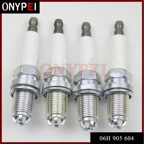 4pcs/lot Normal Spark Plug 06H905604 BKR8EQUA For A3 S3 A4 A5 A6 Q5 TT Skoda Seat 06H 905 604