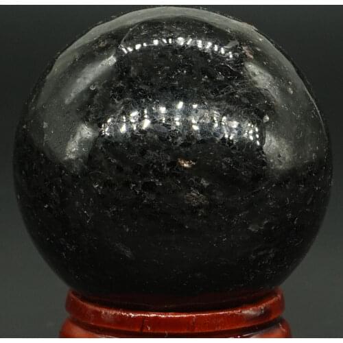 40MM Natural Gemstone Nuumite Sphere Crystal Ball Reiki Healing Globe Home Decor