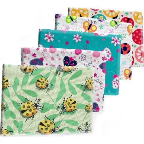 50*145cm Animals Insect Bullet Textured Bufferfly Liverpool Patchwork Tissue Kids home textile