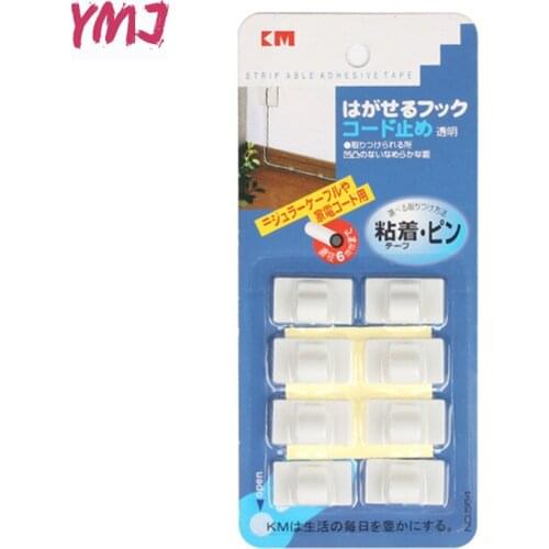 8PCS/ pack Cable Manager Fixed wire tidy the wire Desk Organize Wall alignment fixed Mobile phone charging cable fixed