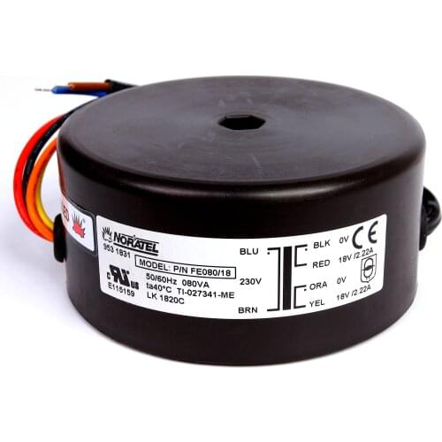 80W NORATEL sealed ring cow 80VA toroidal transformer new original imported double 9V 12V 18V