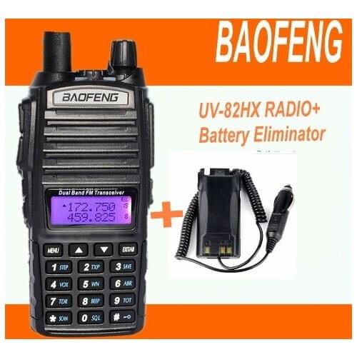 DHL Freeship+3pcs/lot BaoFeng UV-82 8W Dual Band Walky Talky UV-82HX Ham Radio receiver Communicator+battery eliminator