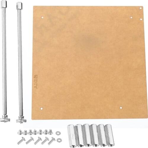 DIY PC Computer Case Base Stand Open Frame Test Bench for Mini ITX ATX Motherboard Acrylic Overclock 19.7 x 19.4cm