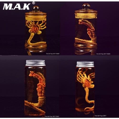 Facehugger Set Chestburster set 1/6 Scapredator Alien Predator Alien Larva Face Bug Culture Tank Set For 12" action figure