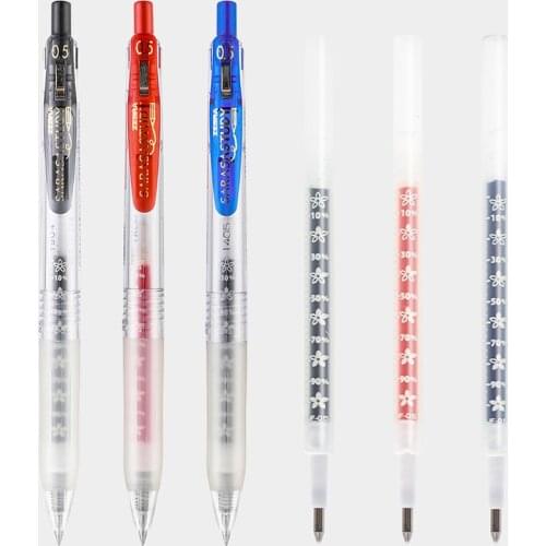 ZEBRA Quick Drying Gel Pens SARASA STUDY Japanese Stationery 0.5mm Black Blue Red Ink for Student Test Pen School Supplies