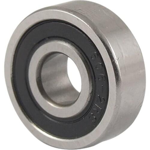 Hot Sale 606-2RS Sealed Bearing 6mm x 17mm x 6mm Black - Silver Tone