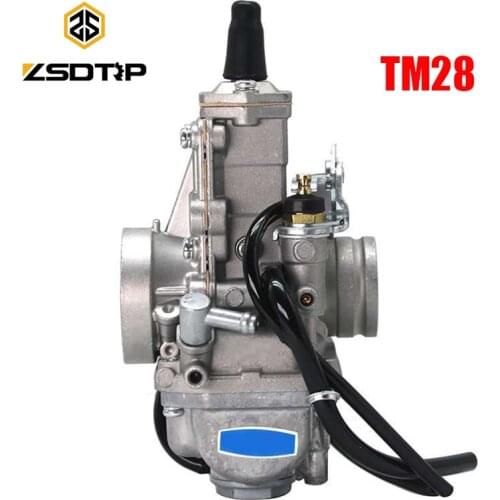 ZSDTRP Motorcycle TM28 TM Flat Slide Carburetor Carbs For Mikuni HONDA CR250 KAWASAKI KX125 KX150 ATV YAMAHA