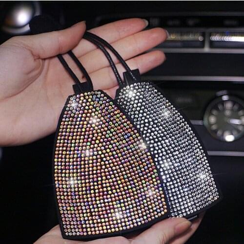 Creative fashion 2020 blingbling automobile car blingbling rhinestones key case for women
