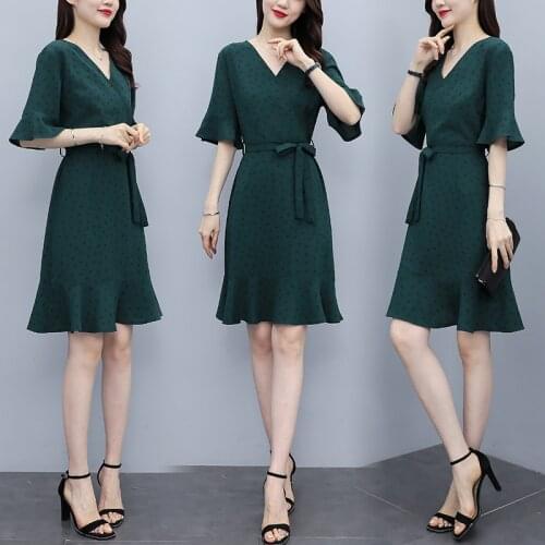 Summer Dress high waist elegant vestidos de festa Plus Size midi dress Pastel fashion Korean Dress Sukienki Na Wesele Damskie