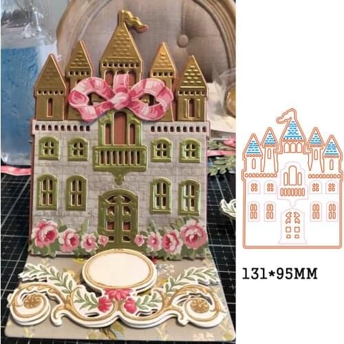 Metal Cutting Dies Princess Castle Crafts Die Mould Stencil For DIY Scrapbook Paper/photo Cards Embossing Decorative Die