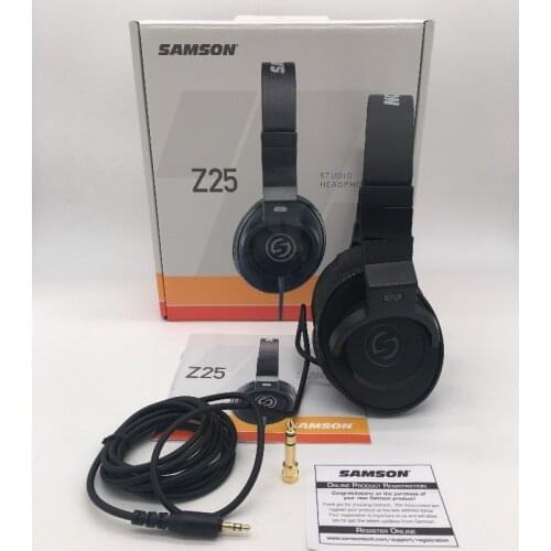Samson Z25 closed type monitoring headphone studio monitor noise Isolating headset for desktop recording live sound mixing