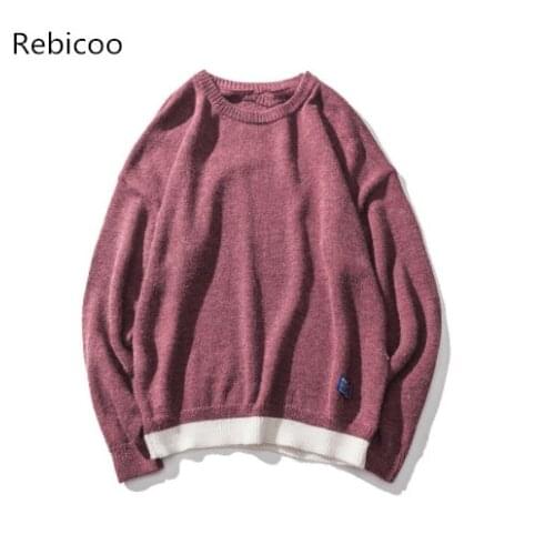 Autumn new Men Hip Hop Sweater Streetwear High Quality Loose Oversized Sweaters long sleeve Casual Pullover Clothing