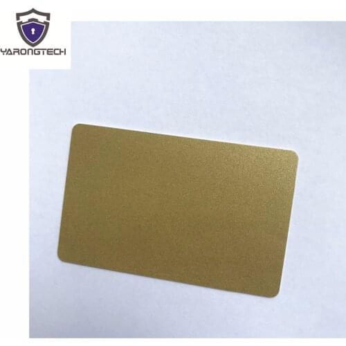 Printable PVC Plastic Golden Card Photo id White Credit Card Size 30Mil CR80 (pack of 10)