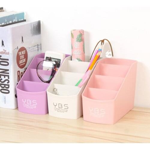 Plastic Makeup Organizer Box Cosmetics Storage Container Desktop Storage Box Sundries Makeup Boxe for Bathroom Dropshipping