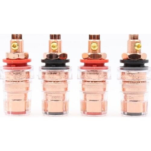 Replacement CMC-858-S-CU-R pure copper 99.998% ，Binding posts speaker connectors