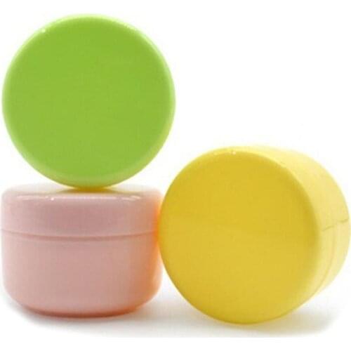 5Pcs Empty Makeup Jar Pot Travel Face Cream Lotion Cosmetic Containers Cosmetics Jar Makeup Box Nail Art Storage Pot Container