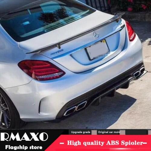 For Benz W213 Spoiler 2017 E320L E260L E300L E63 High Quality ABS Material Car Rear Wing Primer Color Rear Spoiler