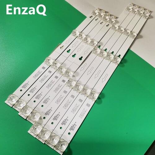 8PCS LED Strip For TCL 49"TV L49P1A-F 2D02900 2D02899 LVF490CSOT D49A620U LB4905-YH06 TOT_49_D2900_4X4+4X5_3030C 4C-LB4904-HR04J