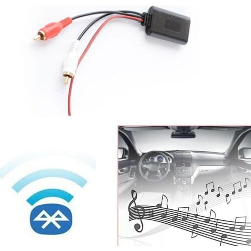 Universal Bluetooth Receiver Module 2 RCA Cable Adapter Audio Car Stereo Music Play Radio Wireless Input