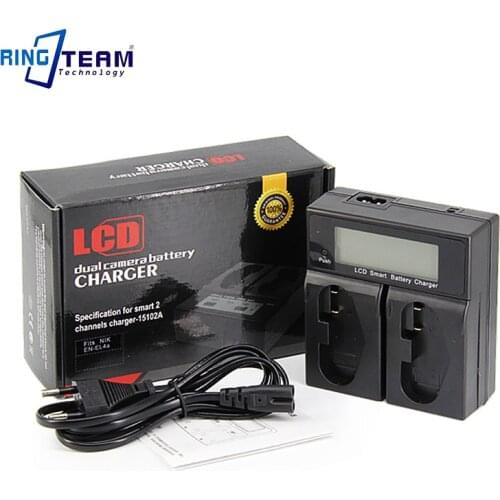 Free Shipping MH26 MH-26 Dual Charger With LCD Sreen Fit EN-EL18 EN-EL18a Battery for Nikon D4 D4S D5 Digital Cameras