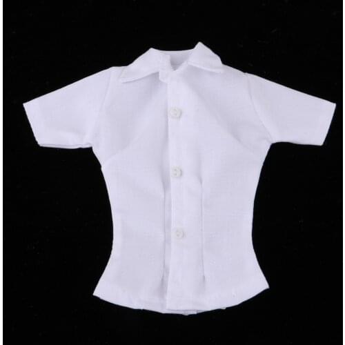 1:6 Scale Womens Short Sleeve Shirt for 12inch Phicen Steel Female Body Clothes