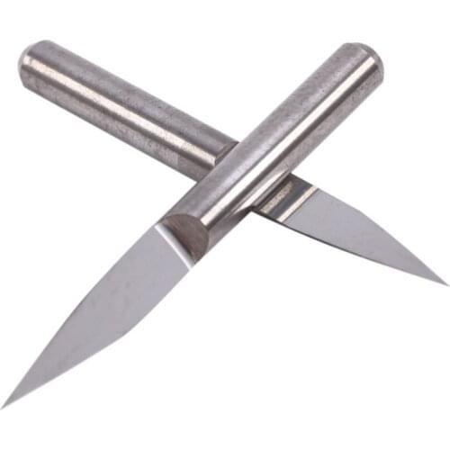 10Pcs 20degree 3.175mm*0.3 Router Bit 1/8" V shape Cutter For Wood working CNC Router Bits for Carbide PCB Engraving Router Bit