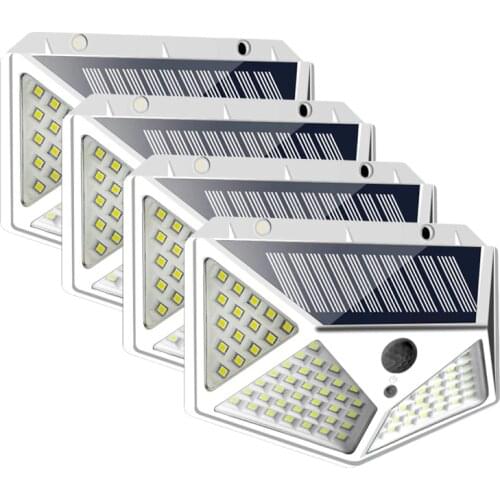 110/114 LED Solar Light Outdoor Solar Lamp PIR Motion Sensor Wall Light Waterproof Solar Powered Sunlight For Garden Decoration