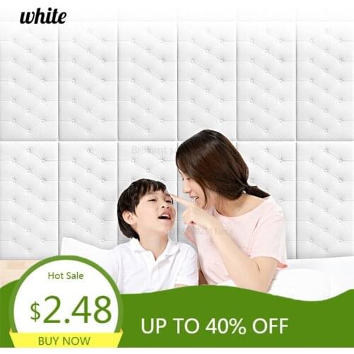 3D Foam Wall Stickers Self Adhesive Waterproof Baseboard Wallpaper Border Wall Sticker Living Room Bedroom Home Decorations