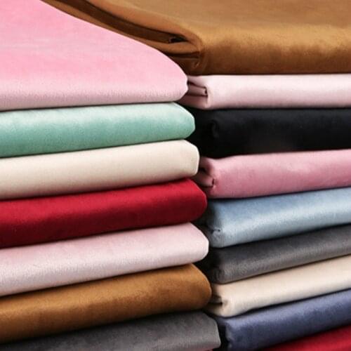 50*150cm gold velvet fabric Conference on thick black background red cloth decorated tablecloth curtain fabric DIY Accessories