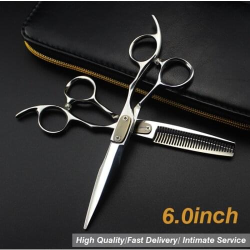 6.0\"sale Silver Japanese Hair Scissors Cheap Hairdressing Scissors Shears Hairdresser Shaver Haircut Scissors Model Number Size