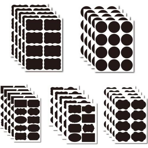 90pcs Jar Stickers Kitchen Label Stickers Blackboard Spice Labels Sticker Kitchen Storage Organizer Bottles Label Chalkboard Tag