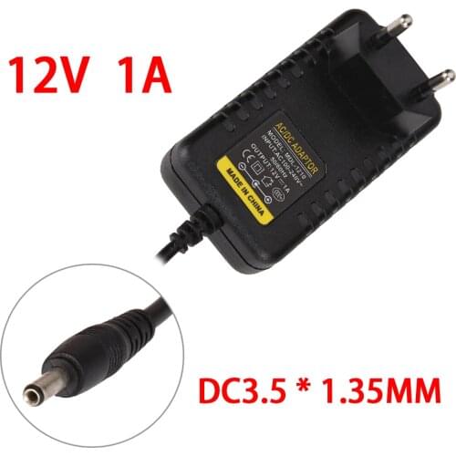 AC 110~240V to DC 1A 12V power adapter 3.5mm*1.35mm 12V 1A Switching Power Supply Adapter EU version charger