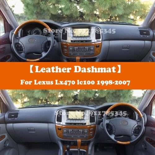 Suede Leather Dashmat Accessories Car-Styling Dashboard Covers Pad Sunshade For LX 470 LC100 Lexus Lx470 1998-2007 LHD RHD