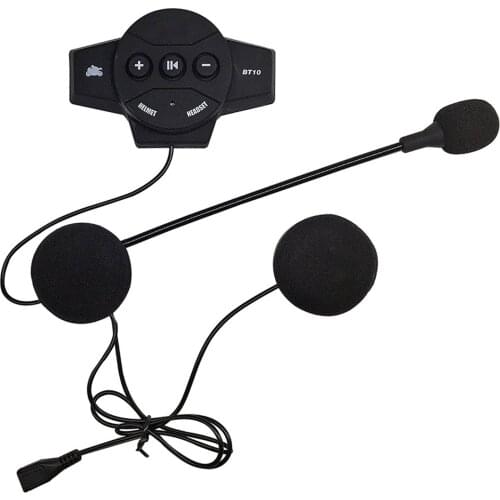 BT10 Wireless Earphone BT4.2 Rechargeable Voice Call Music Hands-free Telephone Motorcycle Helmet Headset