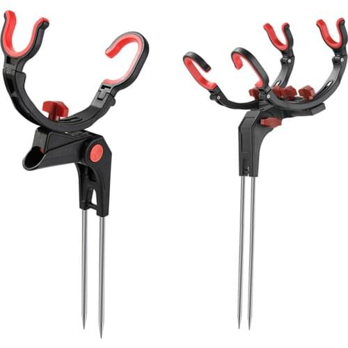 360 Degree Fishing Pole Holder Adjustable Foldable Bracket Sea Lake Fish Rod Fix Pole Rack Stand Support Tools Accessories