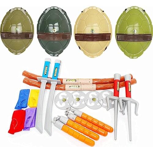 Halloween Child Hero Tortoise Armor Weapon Cosplay Props Boy and Girl Party Tortoise Armor Toy Cosplay Weapon Props
