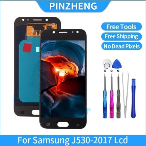 PINZHENG 100% Original LCD For Samsung Galaxy J5 2017 J530 J530F OLED LCD Display Touch Screen Digitizer Assembly Replacement