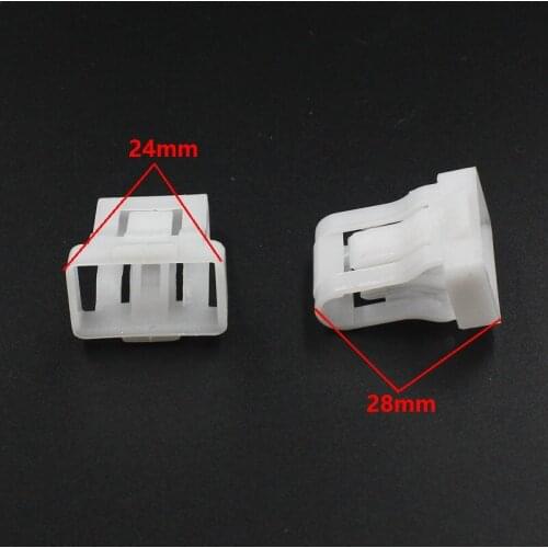 KA LI LI 20 Pieces Universal Car Seat snaps Retainers Clips White Fasteners Buckle