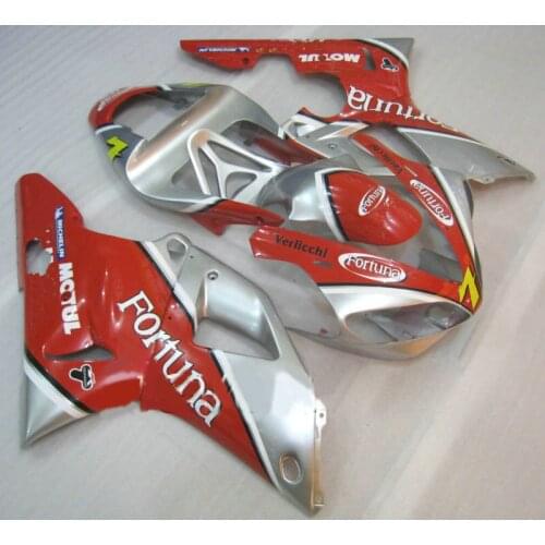 Custom Motorcycle Fairing kit for YAMAHA YZFR1 00 01 YZF R1 YZF1000 2000 2001 ABS Hot Red silver Fairings set+Gifts YB43