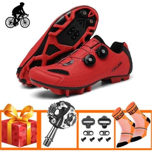 Mountain Bike Sneakers Men Breathable Zapatos Ciclismo Cycling Shoes Self-locking Outdoor Sport Superstar Racing Bicycle Sneaker
