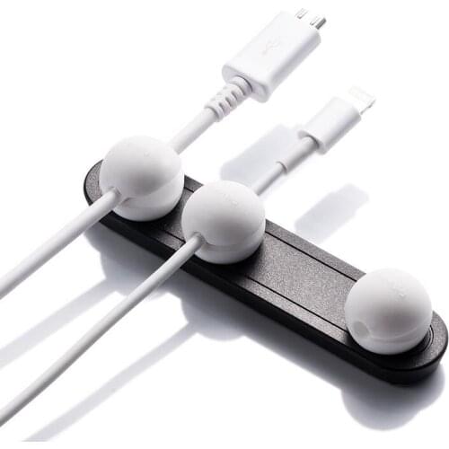 Magnetic Cable Protector Wire Data Line Winder Magnetic Holder Desktop Organizer Charging Line Storage Line Power Cord Winder