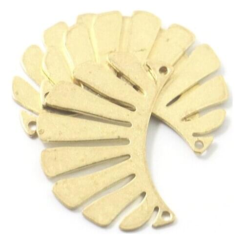 Small wings, fan-shaped, two holes, semicircle, contiguous, bracelet, necklace, earring, pendant, fashion jewelry, accessories