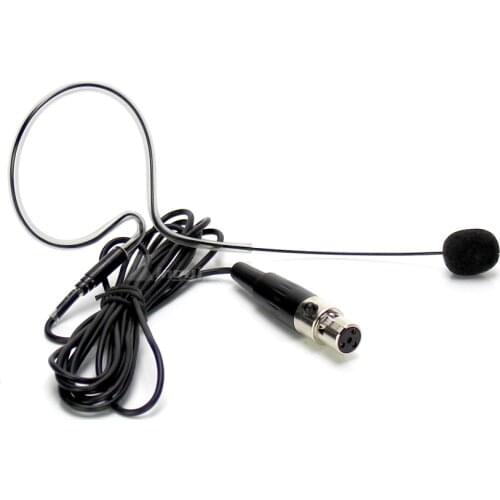 Mini XLR 4 Pins TA4F Single Earhook Headset Mic Condenser Microphone For Shure Wireless Bodypack Transmitter GLXD1 GLXD4R ULXD4D
