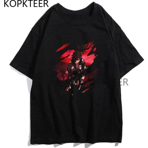 Anime Dororo Hyakkimaru Men T-Shirt Fashion Short Sleeved Soft Cotton T-shirt Harajuku Casual Streetwear Tops for Man Clothing