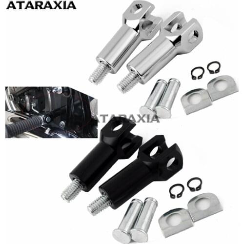 Motorcycle Foot Pegs Set Footrest Clevis Mount w/ Hardware Footpeg for Harley Softail 2000-2006 Honda Yamaha Suzuki Universal