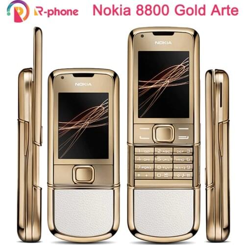 NOKIA 8800e Gold Arte 4GB ROM Refurbished Mobile Phone 4GB Version GSM Cellphone Original Unlocked