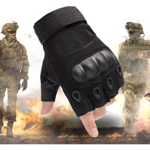 2021 New Outdoor Tactical Gloves Airsoft Sports Gloves Half Finger Type Military Men Combat Gloves Shooting Hunting Gloves Cool
